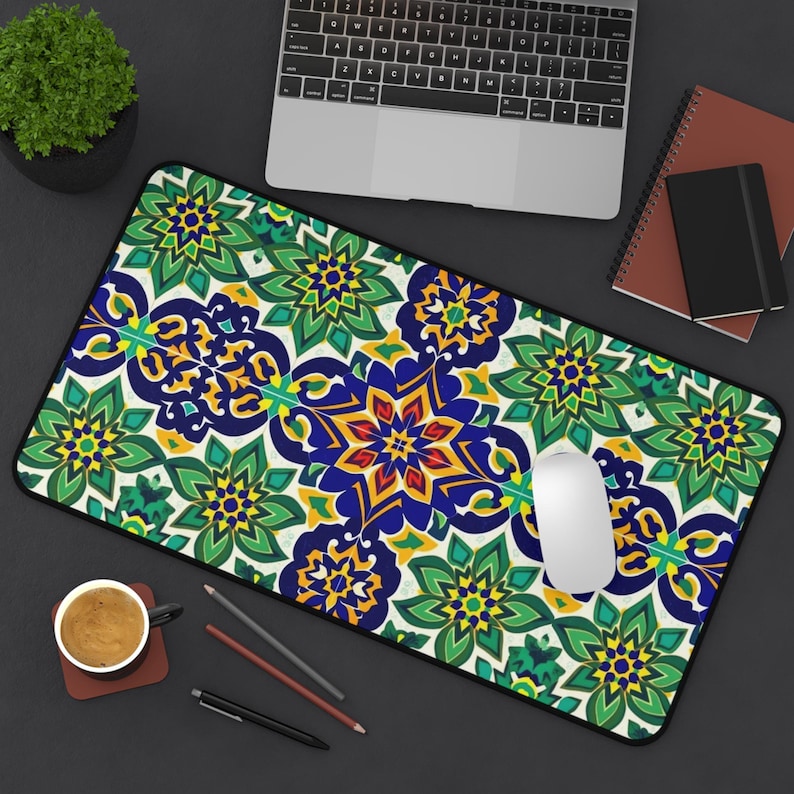Office Table Accessories Unique - Tapete de mesa floral colorido, decoração