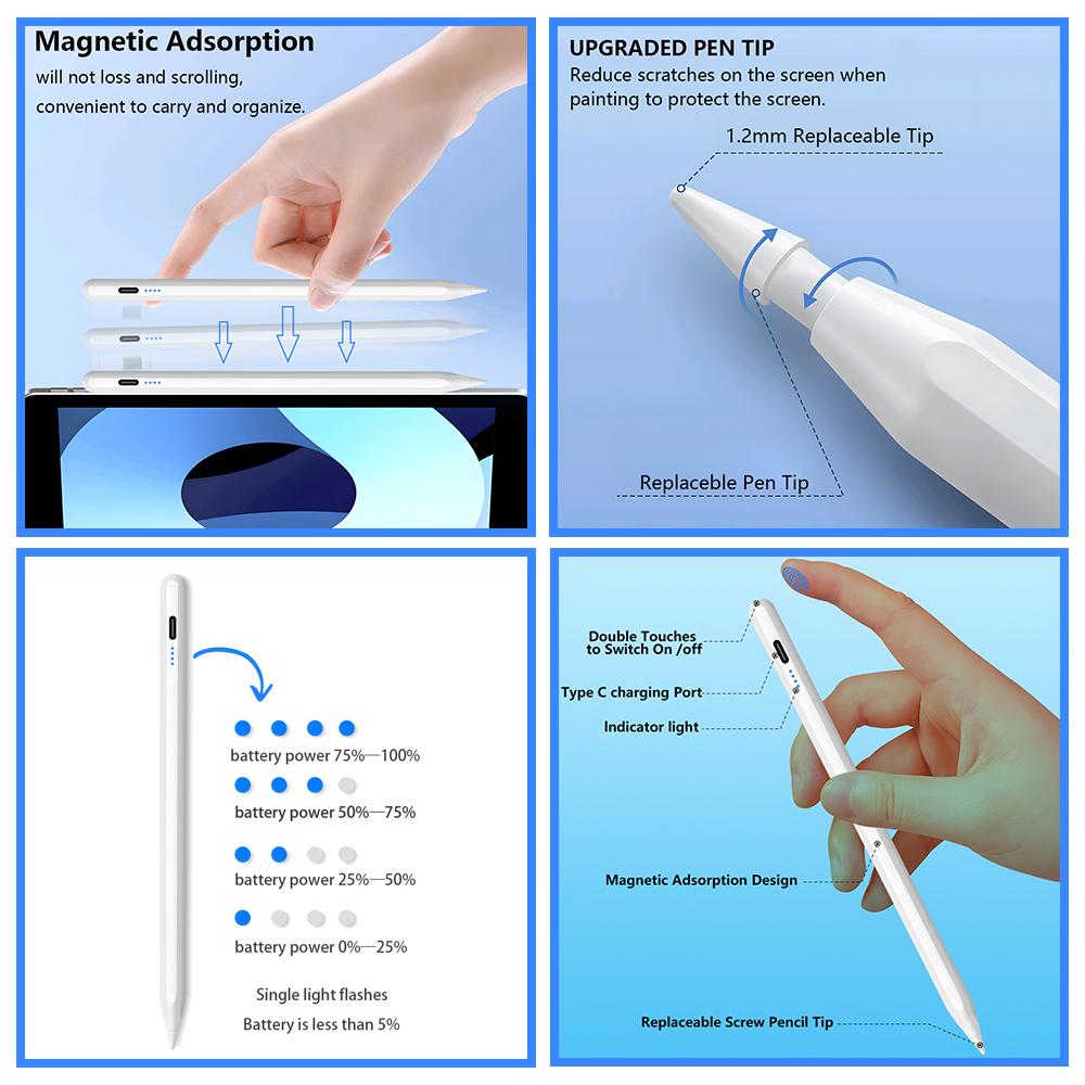 Qukam para apple pencil 2 styl - Tablet Accessories Kids avaliação e preço