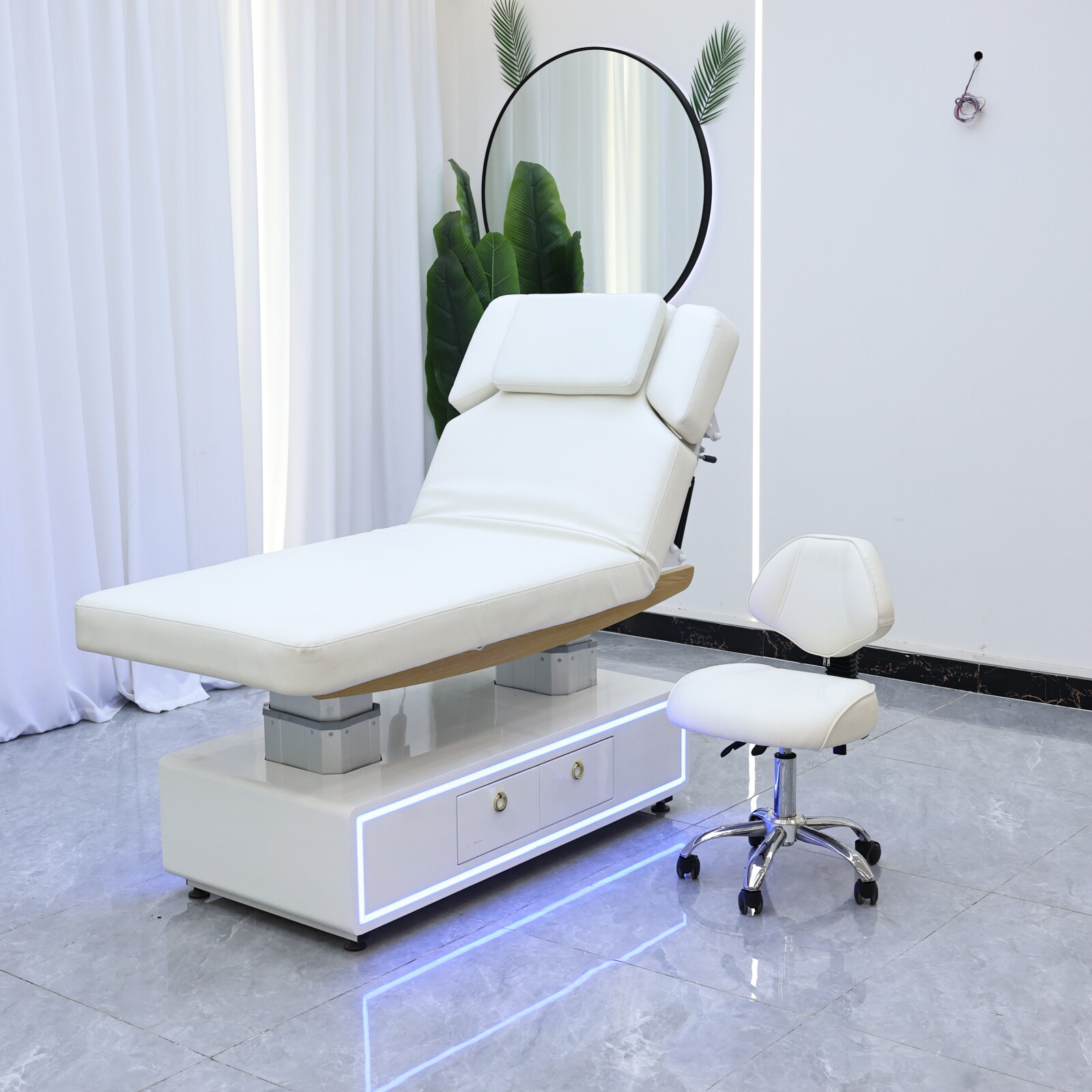 Cama de Beleza Elétrica Branca - Massage Table Accessories Uk avaliação e preço