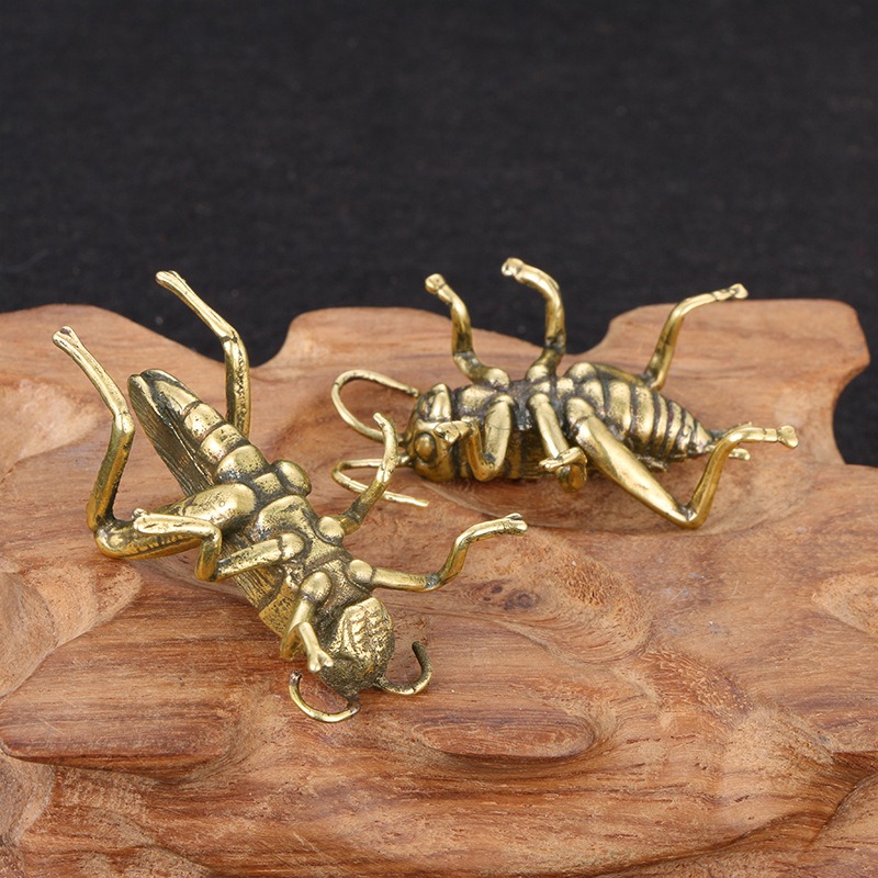 Criativo latão grilos ornament - Office Table Accessories Unique avaliação e preço