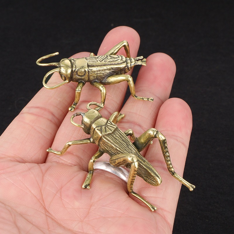 Criativo latão grilos ornament - Office Table Accessories Unique avaliação e preço