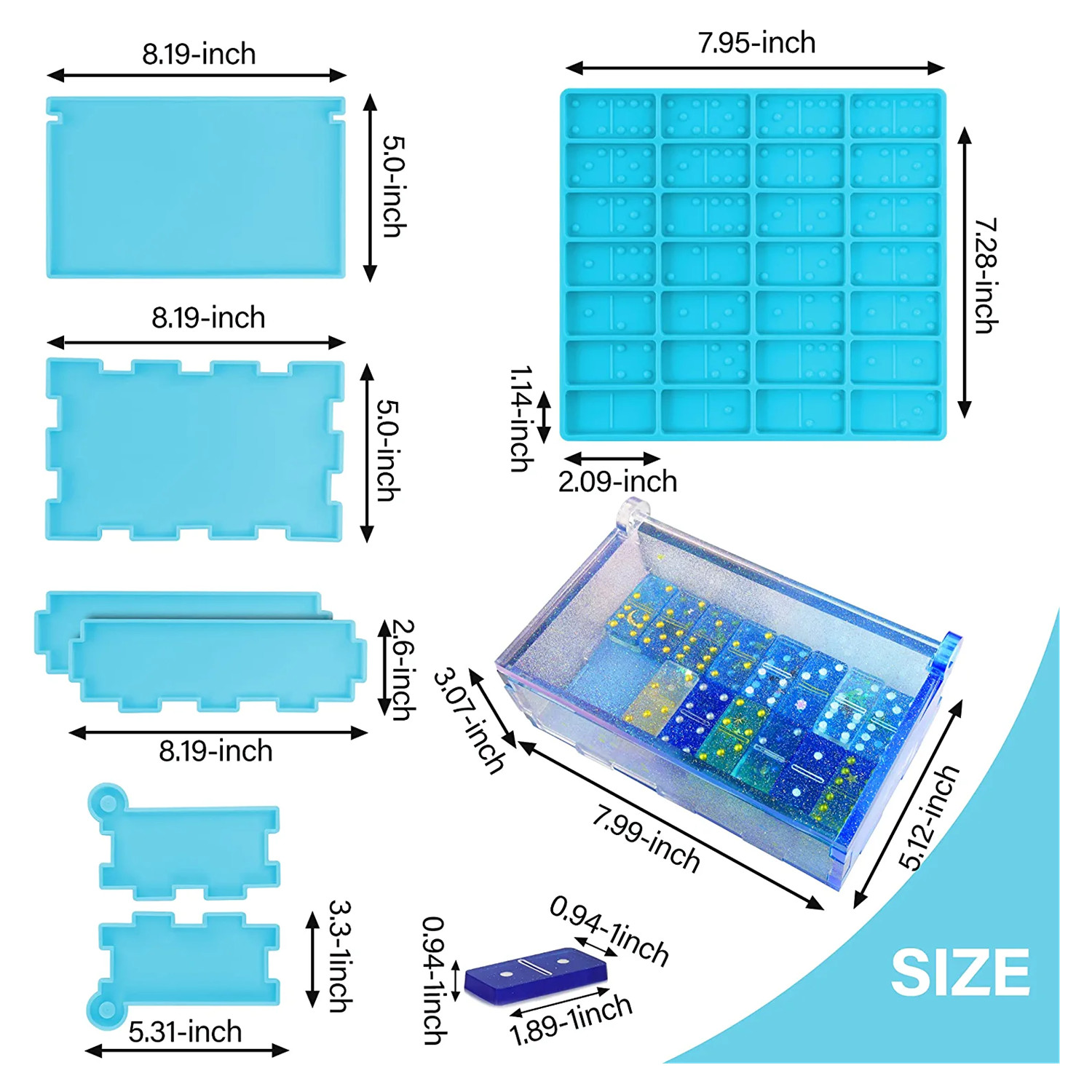 Domino Silicone Moldes para DI - Tablet Accessories Kit avaliação e preço