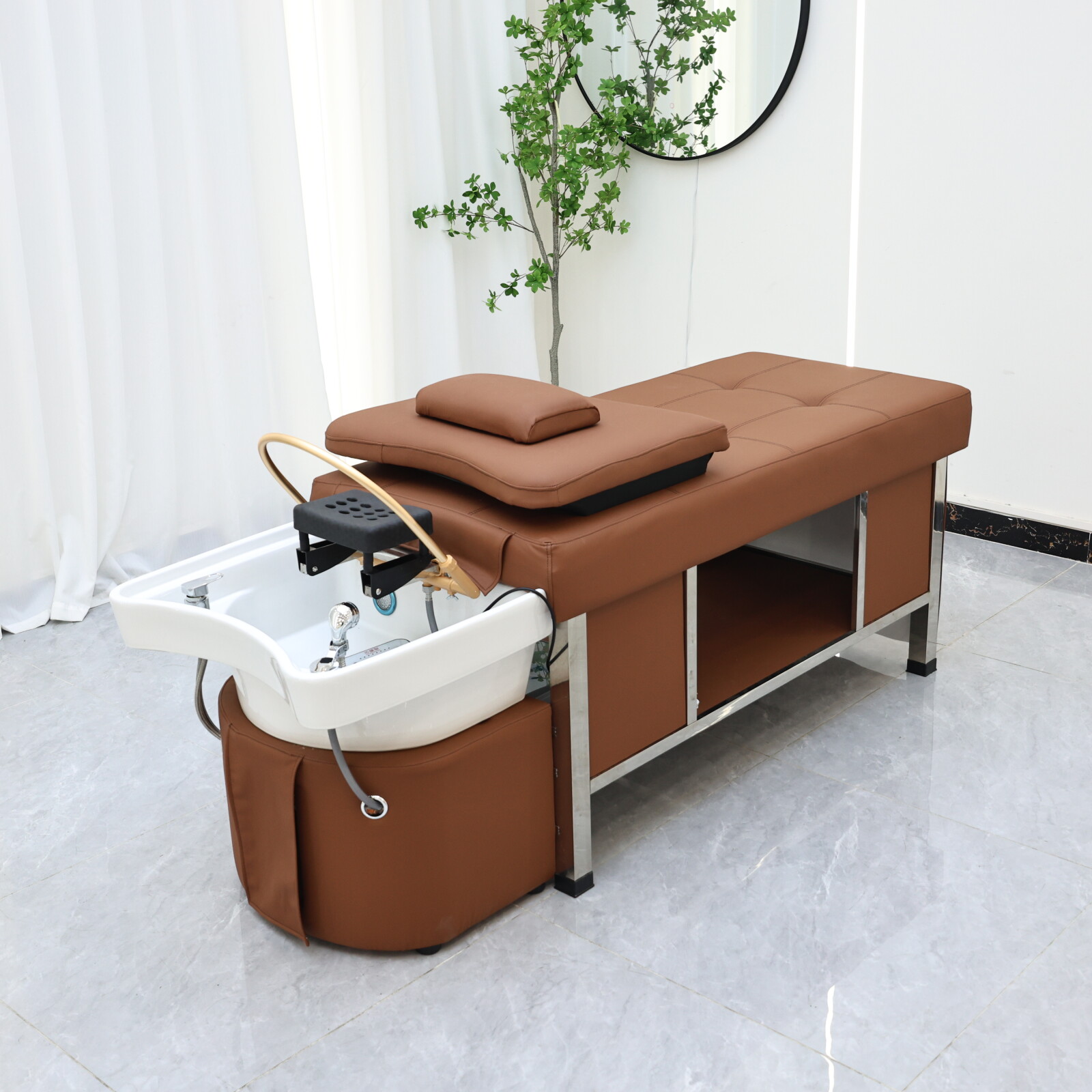 Cabeça spa massagem shampoo ca - Massage Table Accessories Uk avaliação e preço